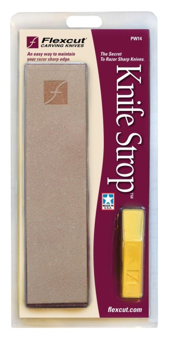 Strop de piele de ascuțit cuțite Flexcut cu Pastă Lustruit Gold - Img 2