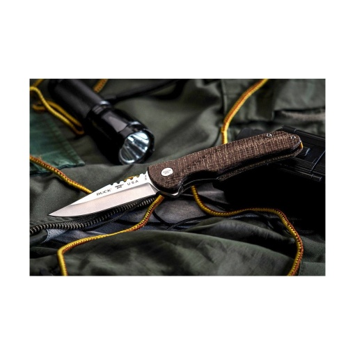 Briceag de buzunar Sprint Classic, Pro Burlap Micarta, Buck Knives - Img 3