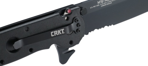 Briceag M16-14ZLEK Black w/Triple Point Serrations, CRKT - Img 6