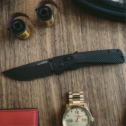 Briceag SOG - Flash AT - Blackout, Serrated - Img 11