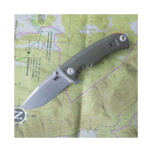 Briceag SOG TELLUS ATK - Olive Drab - Blaze Orange - Img 7