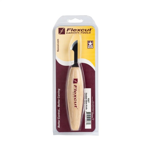 Cutit cu lama curbata si muchie radiala pentru sculptura KN37, Flexcut - Img 2