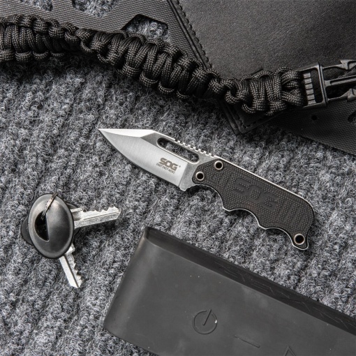 Cutit lama fixa SOG INSTINCT MINI - G10, SATIN - Img 12