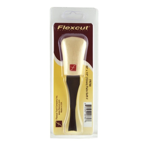 Dalta de mana cu lama forma V 60° de 12mm, pentru sculptura/cioplire lemn cu maner fix, Flexcut - Img 2