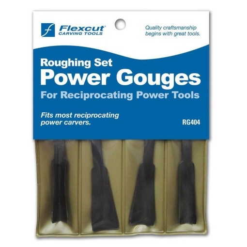 Set 4 dalti electrice de degrosare pentru sculptura/cioplire lemn, fara maner, Flexcut - Img 7