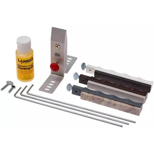 Set LANSKY Natural Arkansas de ascutire de precizie a cutitelor cu 3 pietre - Img 5