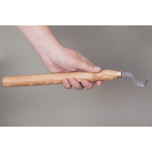 SK2Long Cutit de cioplit linguri 30mm cu maner lung, BeaverCraft - Img 2