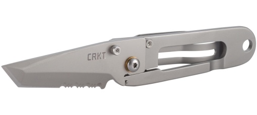 Briceag K.I.S.S. Silver w/Triple Point Serrations, CRKT - Img 2