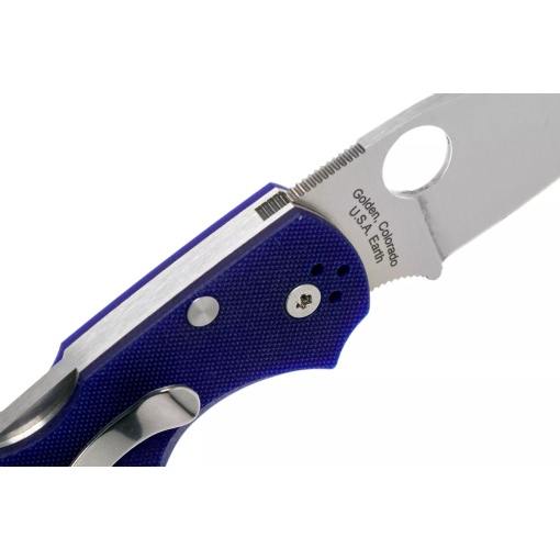Briceag Native® 5 G-10 Dark Blue CPM S110V, Spyderco - Img 5
