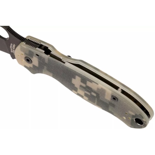 Briceag Para™ 3 G-10 Digital Camo lama neagra, Spyderco - Img 6