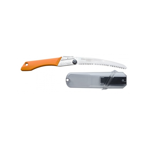 Fierastrau pliabil bushcraft/camping Silky Gomboy curbat 210mm cu 8dinti/30mm - Img 3