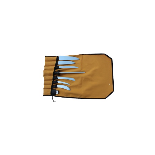 Husa/rola din material textil pentru cutite, 8 buzunare - Img 2