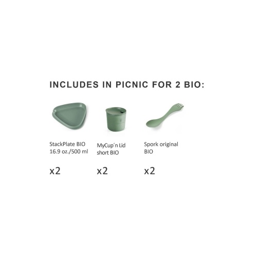 PICNIC FOR 2 BIO set vase picnic pt 2 persoane, LIGHT MY FIRE - Img 2