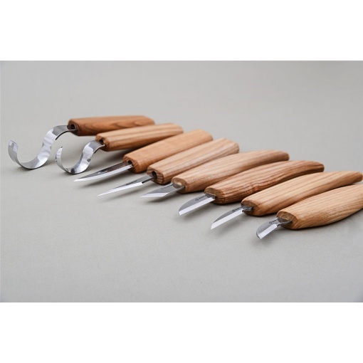 S08 Set de 8 cutite pentru sculptura/cioplit in lemn BeaverCraft - Img 4