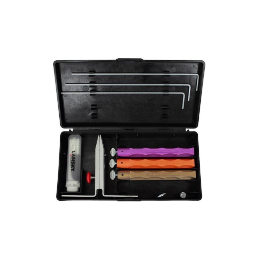 Set LANSKY DELUXE de ascutire de precizie a cutitelor cu 4 pietre diamantate - Img 3