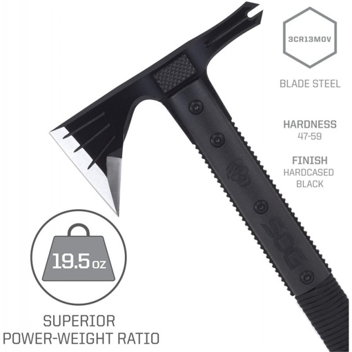 Topor SOG SURVIVAL HAWK - BLACK SK 1001-CP - Img 2