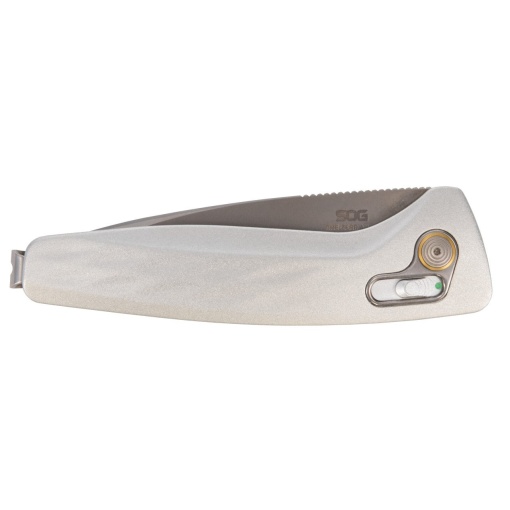 Briceag automat SOG One-Zero AU - Silver + Chrome - Img 6