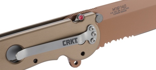 Briceag M16-14D Copper w/Triple Point Serrations, CRKT - Img 6