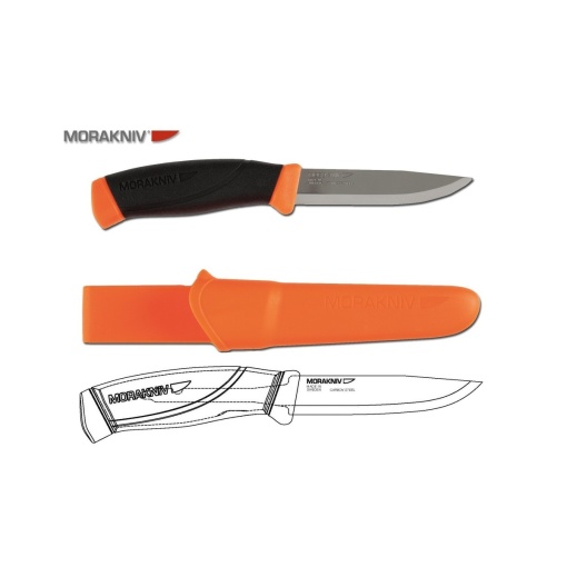 Cuţit Morakniv Companion, Heavy Duty Orange, Hi-Vis (C) - Img 2