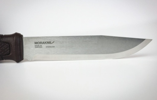 Cutit Morakniv Garberg GRAND din inox , cu teaca de piele pentru outdoor, vanatoare, bushcraft - Img 3