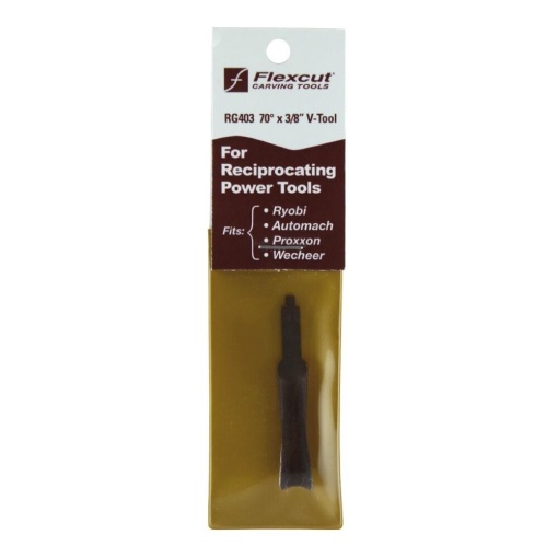 Dalta Power Gouge cu varf in V de 70° pentru sculptura/cioplire lemn, fara maner, Flexcut - Img 3