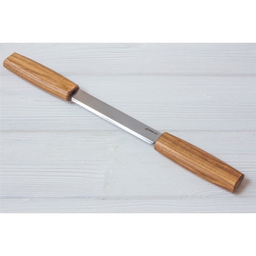 DK2S Cutit de tragere in lemn cu teaca de piele, BeaverCraft - Img 4