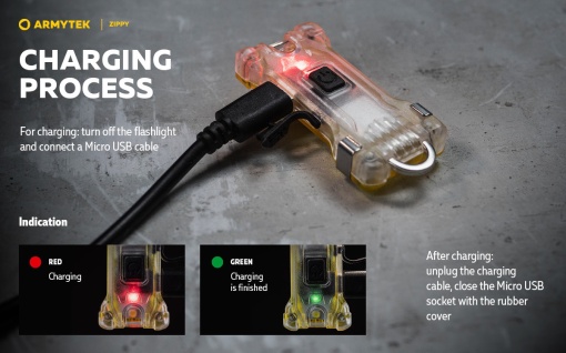 Lanterna breloc Zippy- Pink, Armytek - Img 10