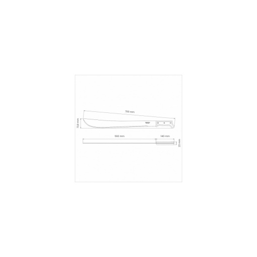 Maceta maner lemn, dimensiuni lama 560x65mm - Img 2
