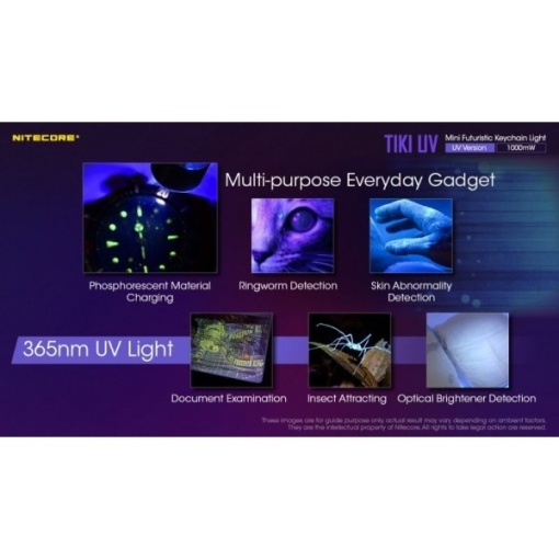 Nitecore TIKI UV, Lanterna Breloc UV - Img 10