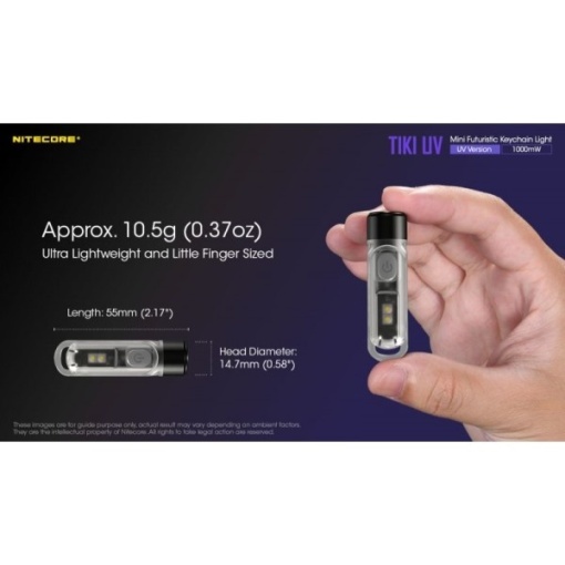 Nitecore TIKI UV, Lanterna Breloc UV - Img 11