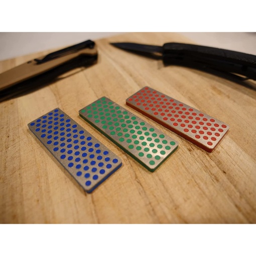 Set 3 pietre de ascutit de buzunar, diamantate, mini Whetstone DMT - Img 2