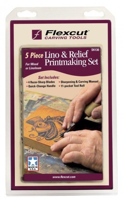 Set pentru gravura in relief, Flexcut - Img 2