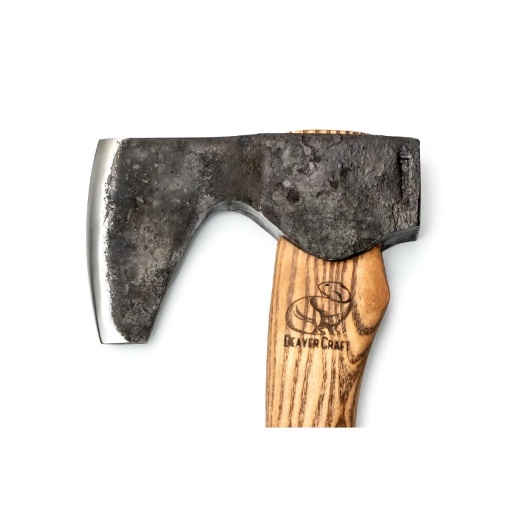 AX6 Topor compact cu barba Bushcraft, BeaverCraft - Img 3