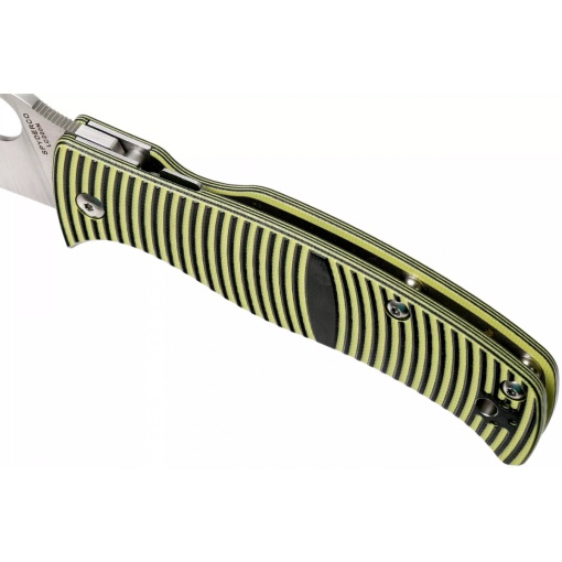 Briceag Caribbean™ G-10 Negru/Galben Sheepfoot, Spyderco - Img 8
