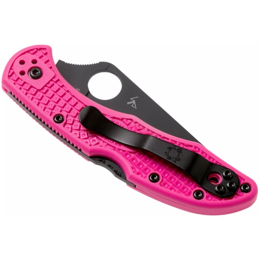Briceag Delica® 4 FRN roz lama neagra, Spyderco - Img 3