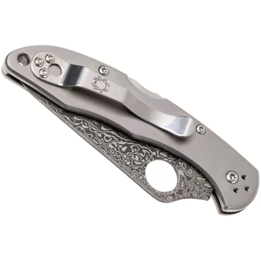 Briceag Delica® 4 Ti / Damascus, Spyderco - Img 3