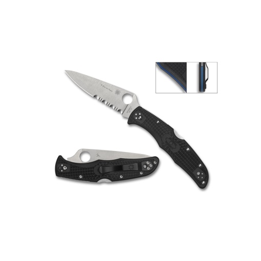 Briceag Endura® 4 Lightweight Thin Blue/Red Line, Spyderco - Img 3
