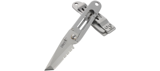 Briceag K.I.S.S. Silver w/Triple Point Serrations, CRKT - Img 5