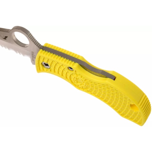 Briceag Manbug™ Salt™ FRN Yellow Sheepfoot, Spyderco - Img 5