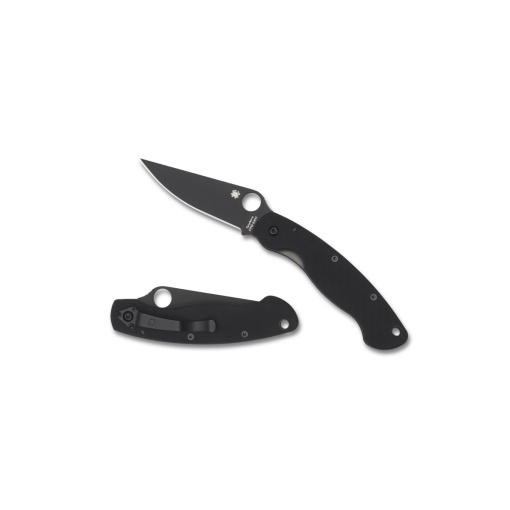 Briceag Military™ Model G-10 negru / lama neagra, Spyderco - Img 7