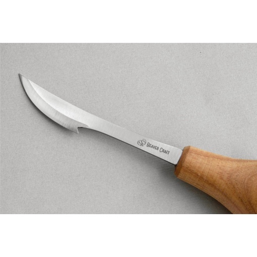 C17P Cutit de sculptura universal cu maner modelat pentru palma, BeaverCraft - Img 2
