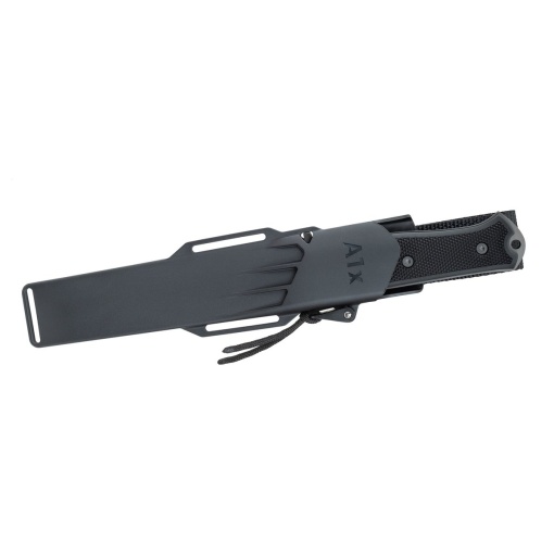 Cutit de supravietuire si bushcraft Fallkniven A1xb – Tungsten Carbide, lama neagra - Img 6