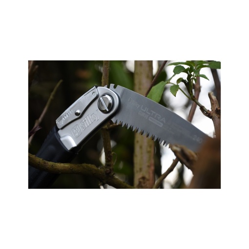 Fierastrau pliabil bushcraft/camping Silky Ultra Accel Curve 240mm cu 7.5dinti/30mm - Img 2