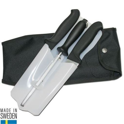 Set negru cutite de macelarit vanat Morakniv Suedia. - Img 2