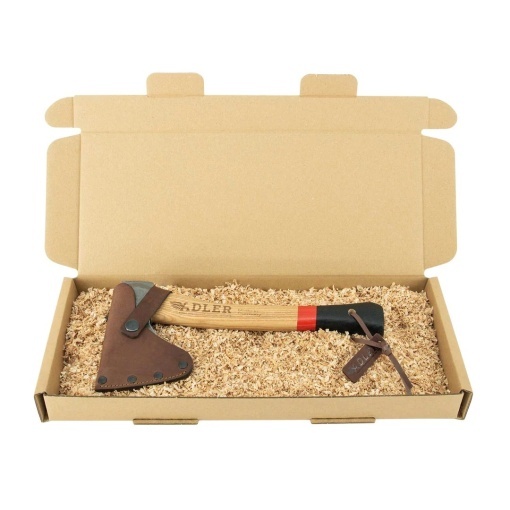 Topor Scout Hatchet cu teaca din piele Adler Tools - Img 4