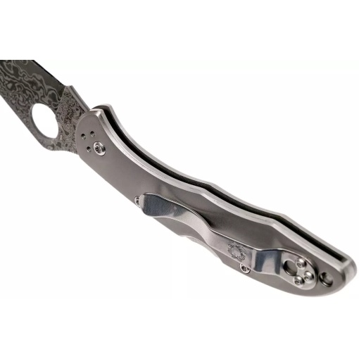 Briceag Delica® 4 Ti / Damascus, Spyderco - Img 4