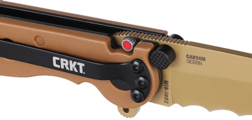 Briceag M16-10DZ Desert Tan w/Veff Serrations, CRKT - Img 7