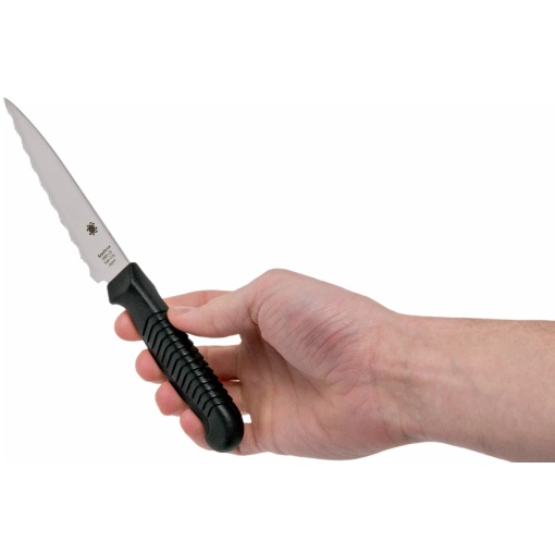 Cutit Utility 114 mm Polypropylene negru, Spyderco - Img 11