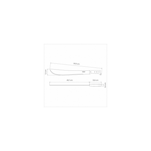 Maceta maner polipropilena, dimensiuni lama 460x66mm - Img 2