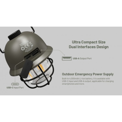 Nitecore LR40, Felinar, Verde - Img 11